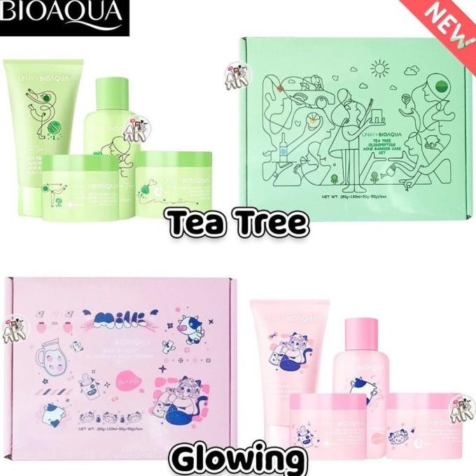 Bioaqua Skincare Remaja Skincare Anak Tea Tree Jerawat Milk Glowing