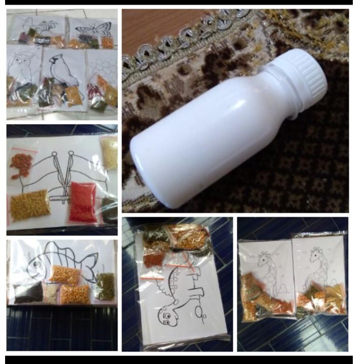 

SHS kolase biji bijian tempel sendiri dan lem pcq0r