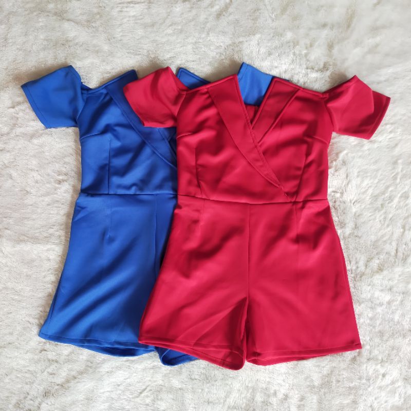 Jumpsuit Pendek Wanita Korean Style Sexy Sabrina Bodycon | Baju Cewek Club Party Ketat LC Penyanyi P