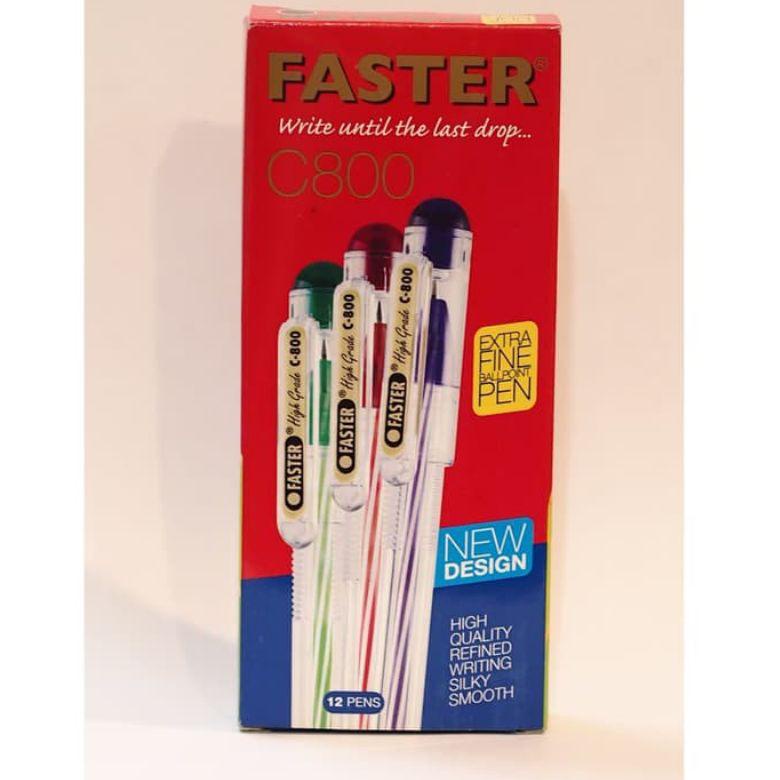 

[KODE Q6GTB] Pulpen Faster C800 Extra Fine 0.7mm ( 1pak/12pcs )