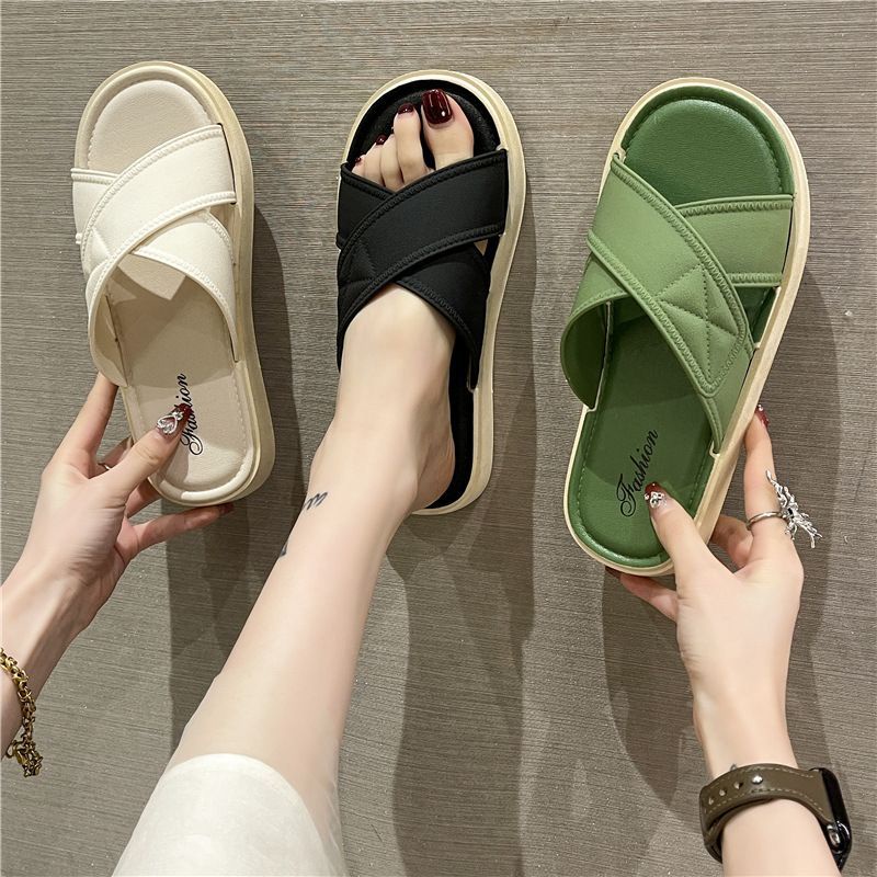 New Sandal flat Tali Silang jelly fashion Wanita korea Import High Quality