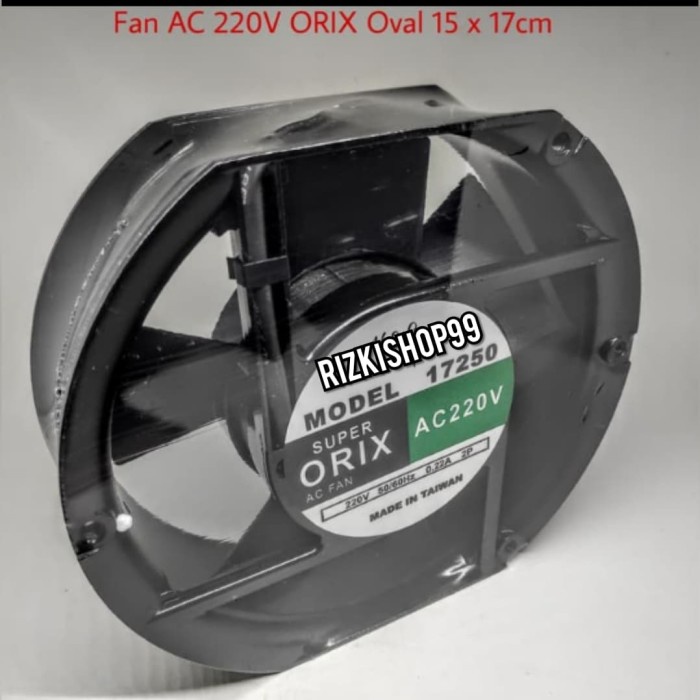 Terlaris Kipas Fan Ac Orix Oval 15Cm X 17Cm Ac 220V