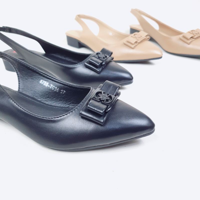 Norvid Flatshoes slingback simple slip on