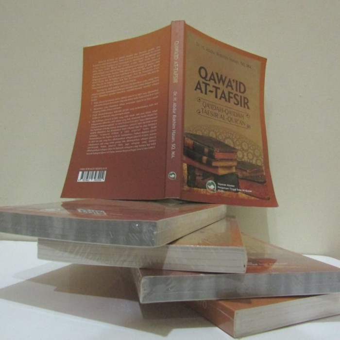 Ready Buku Qawaid at-Tafsir (kaidah tafsir) Dr.H. Abdur Rokhim Hasan, SQ,MA