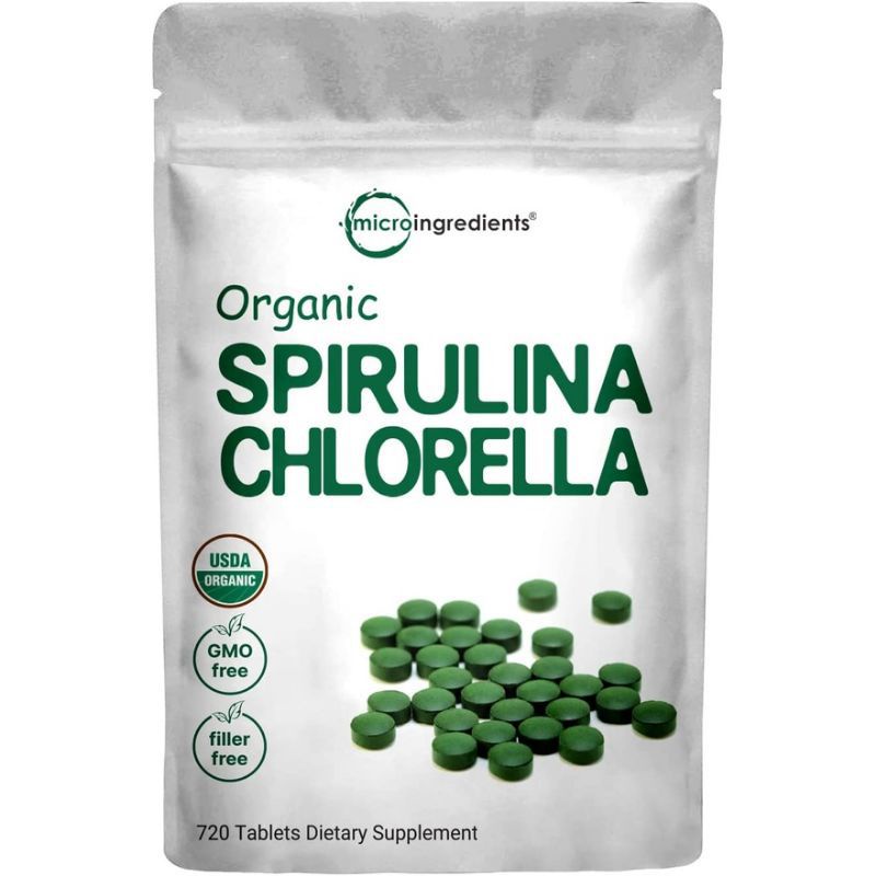 ORGANIC SPIRULINA CHLORELLA 720 TABLET MICROINGREDIENTS