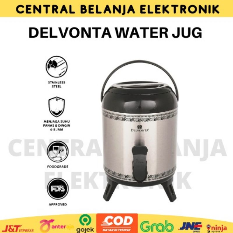 Delvonta water jug dispenser / jumbo stainless steel delvonta panas- dingin