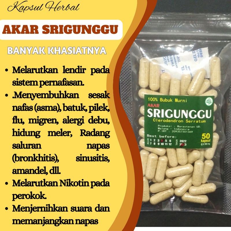 

Pereda Batuk Berlendir Herbal Akar Senggugu Kapsul Alami Mengobati Sesak Nafas Asma Radang Tenggorokan Obat Tradisional V4B4