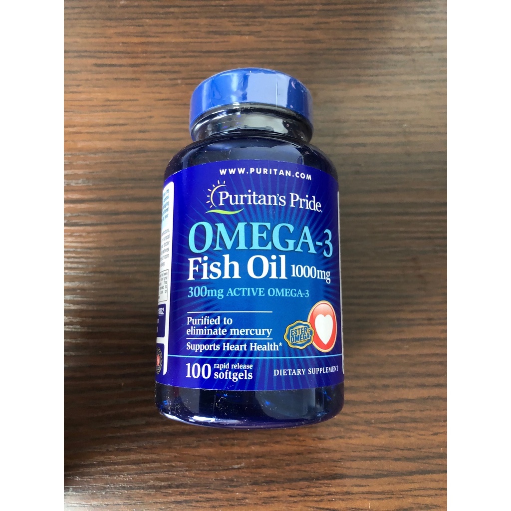 Puritan'S Pride Omega 3 Fish Oil 1000 Mg 100 Softgels