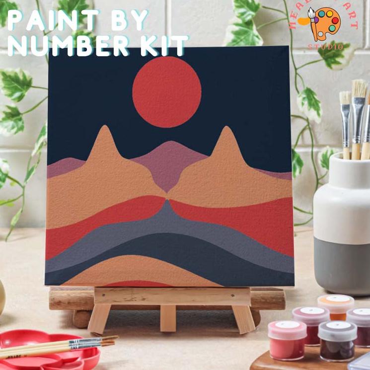 

Keluaran Terbaru Paint by number lukisan cat VER 2 canvas 20x20 cm / painting kit / set melukis 684❜❜