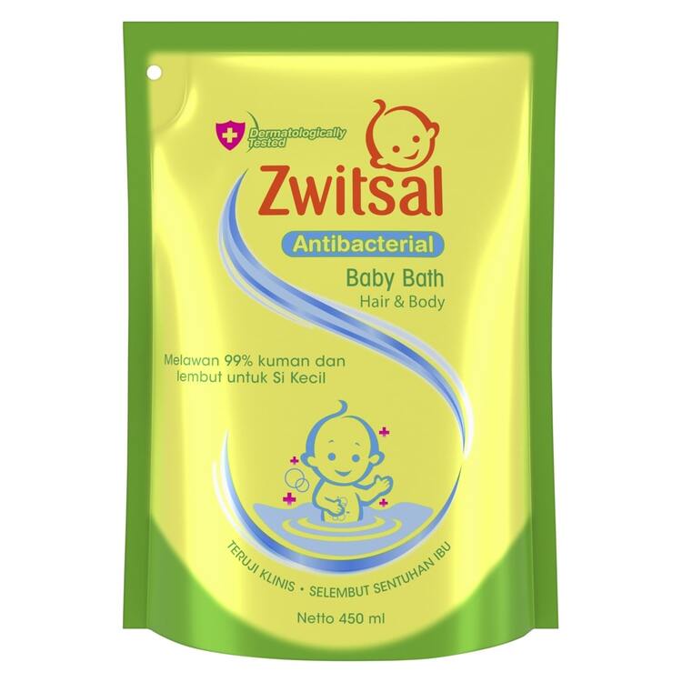 Zwitsal Baby Bath Hair &amp; Body - Antibacterial 400 mL