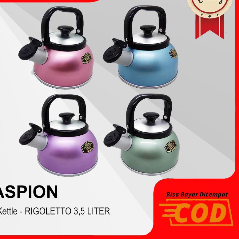 Discount | KI3 | MASPION TEKO RIGOLETTO SUMMER 3,5-LITER - Teko Bunyi - Whistling Kettle - Ceret Air