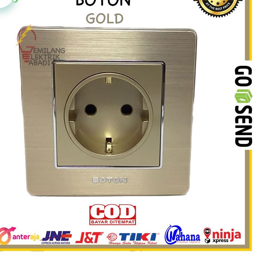 COD✔️STOP KONTAK BOTON MINIMALIS GOLD K2-009 TERMURAH MINIMALIST