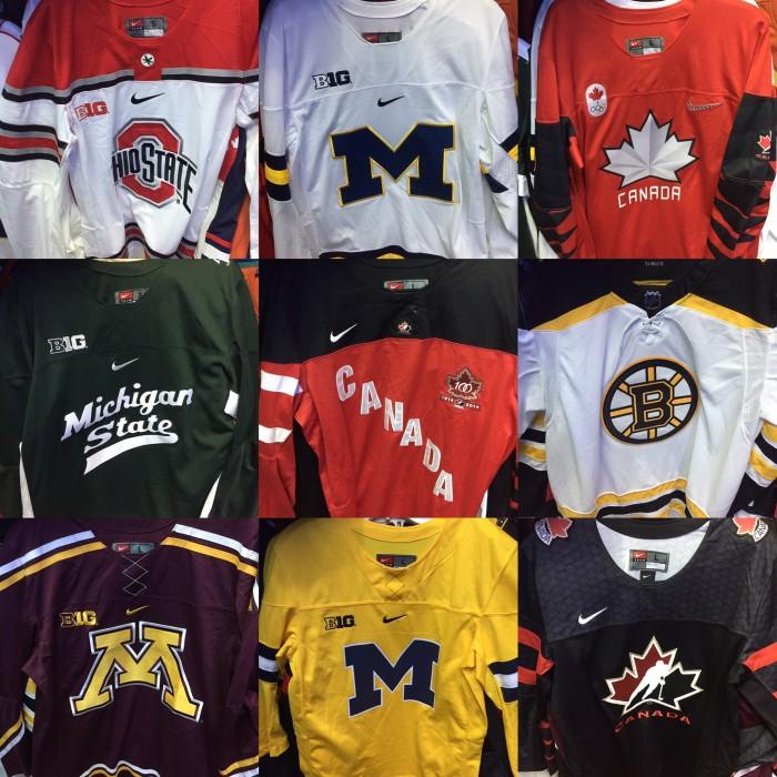 Terlaris Jersey Hockey Nhl Michigan Ohio Boston Canada