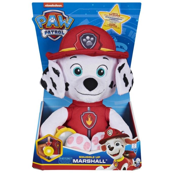 Boneka Paw Patrol Snuggle Up Pups Plush Dolls with Flashlight & Sounds