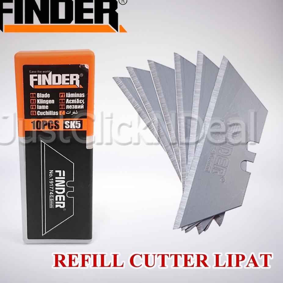 

&6JSD3-B Finder Blade Isi Cutter Lipat Mata Pisau 10 Buah 937`