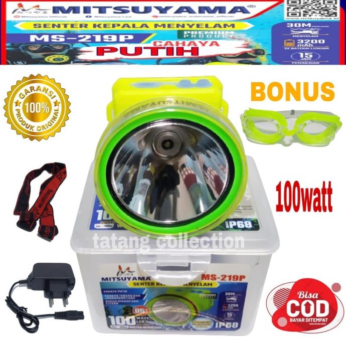 Senter Kepala Selam Diving Matsuyama 100 Watt Anti Air