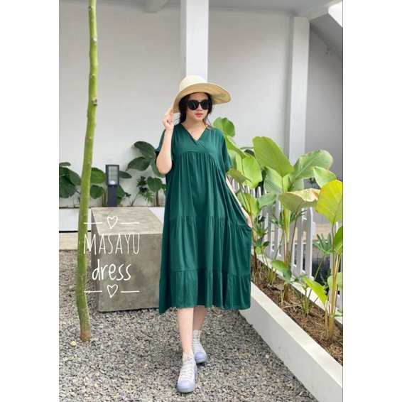 Masayu Homedress Polos Bahan Rayon Premium