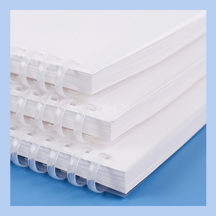 

BAYAR DITEMPAT BUKU TULIS A5 B5 RULED GRID / Frost White Soft Ring Notebook /BUKU TULIS SEKOLAH/BUKU