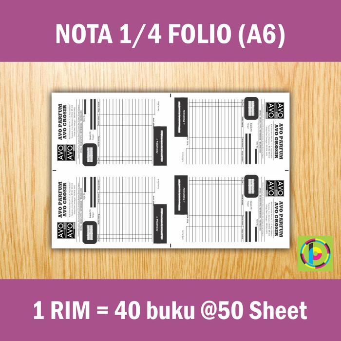 

BISA COD Cetak Nota Bon Invoice 5 Rangkap / Ply - Carbonless Tanpa Karbon /BUKU TULIS SEKOLAH/BUKU