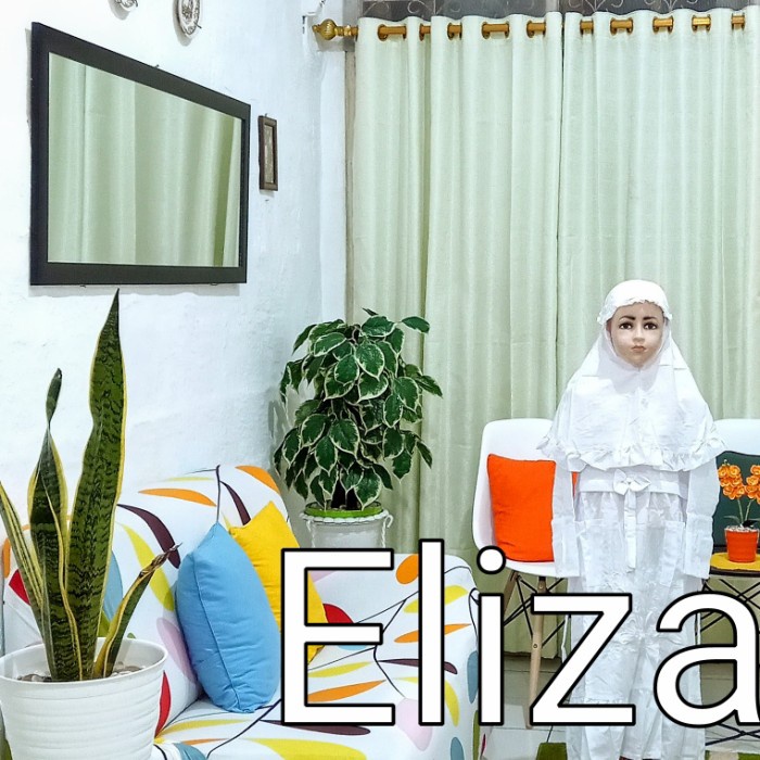 gamis anak (2-15 Tahun) Gamis Muslim putih Anak Perempuan PAUD TK SD SMP Dobby - 456(F0D4) gamis ana