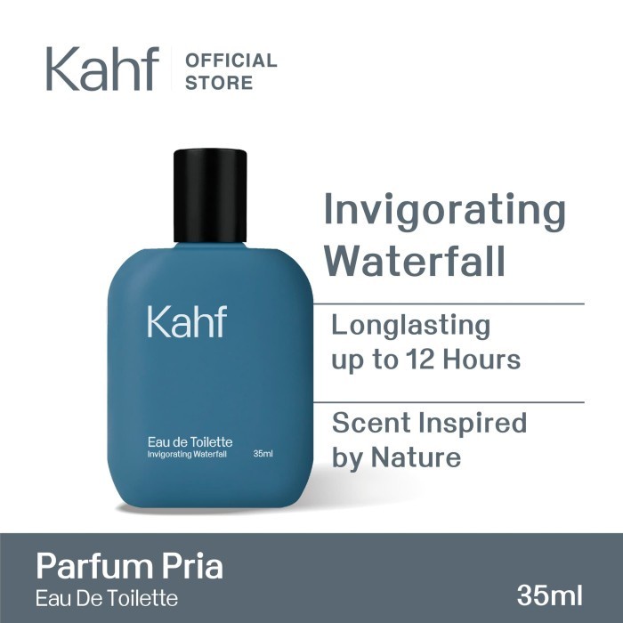 Parfum KAHF PARFUM PRIA EAU DE TOILETTE 35 ML - Invig Waterfall(W5T0) REAL PICT Parfum Wanita Tahan 
