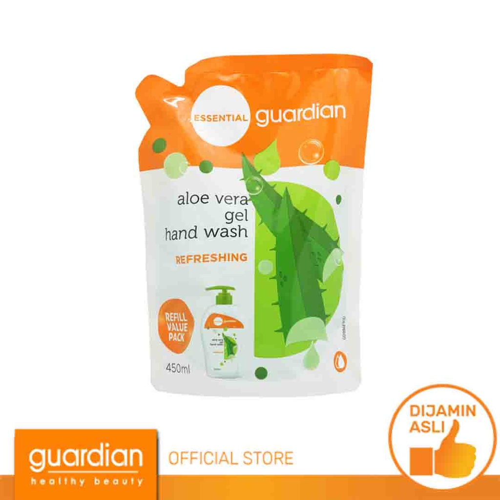 bp132- GUARDIAN Essential Aloe Vera Refreshing Gel Hand Wash Refill 450ml