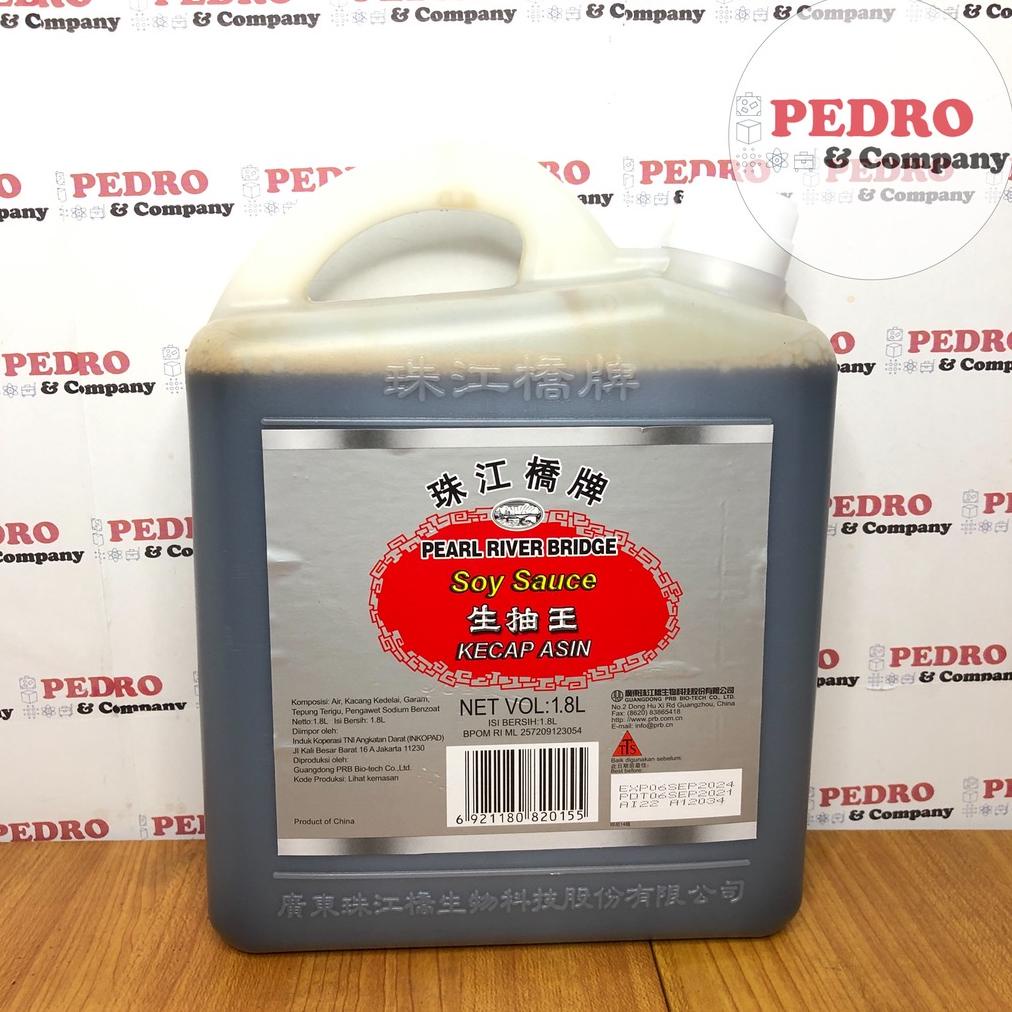 

Pearl River bridge soy sauce 1.8L kecap asin jerigen kecil