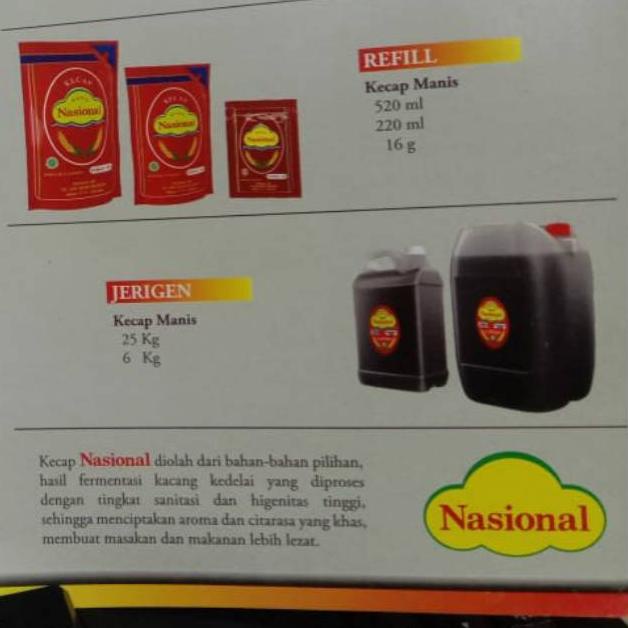 

KECAP NASIONAL JERIGEN 25KG / KILOAN