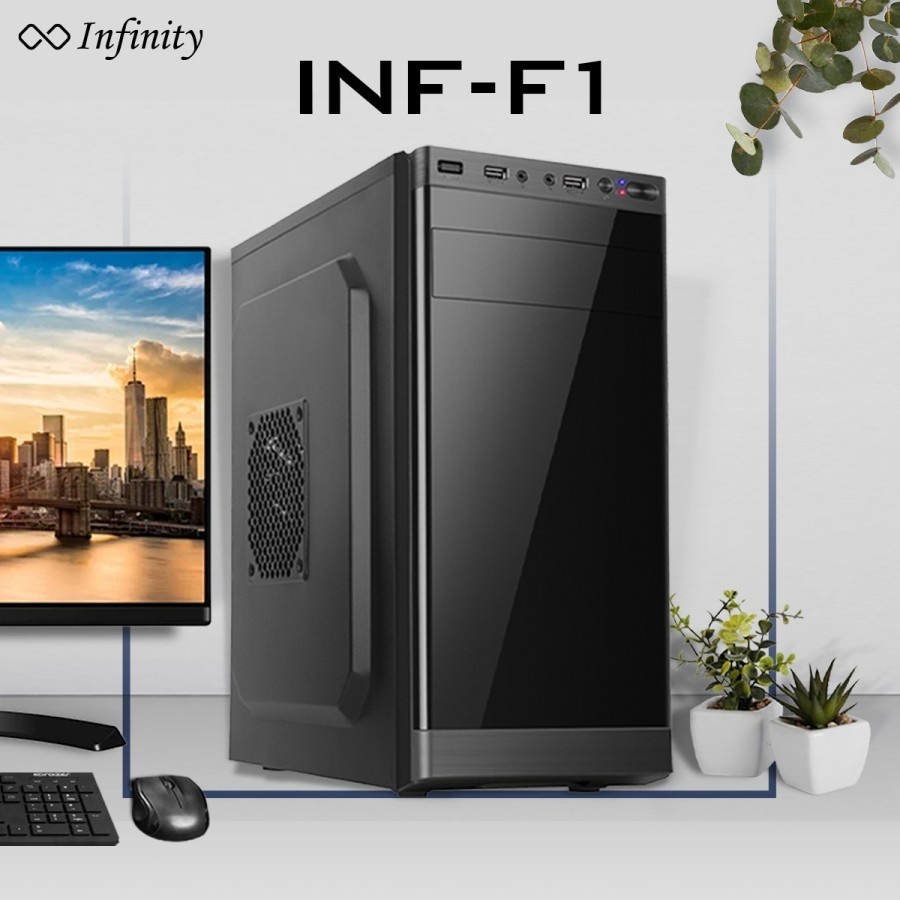 Case INFINITY F1 | DVD Slot | Inc PSU 250W | ATX Casing PC INF