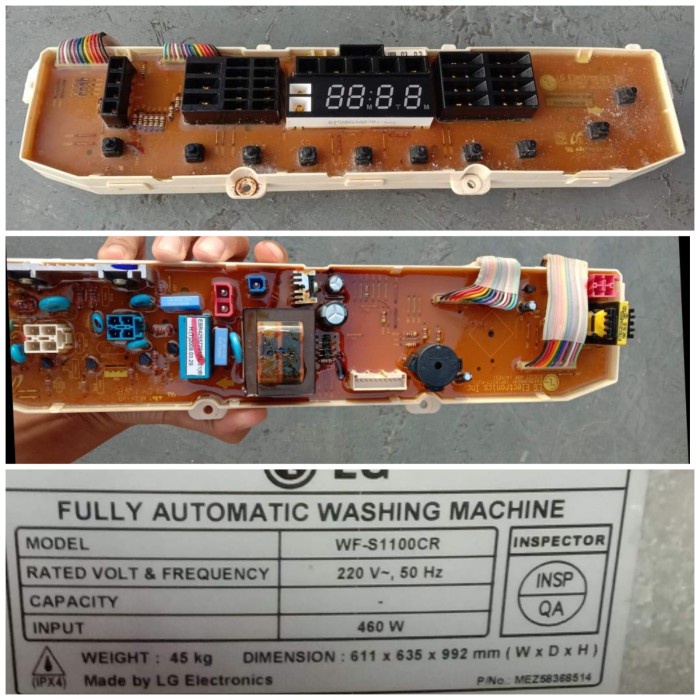Modul Mesin Cuci Lg Wf S950Cf Ts91Cvm Ts75Vm Wf S7001Cm Wf S7005Cm Star