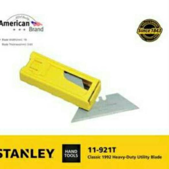 

Ayo Dapatkan mata pisau cutter Utility Blades 1pak-10pcs 11-921T Stanley KHB