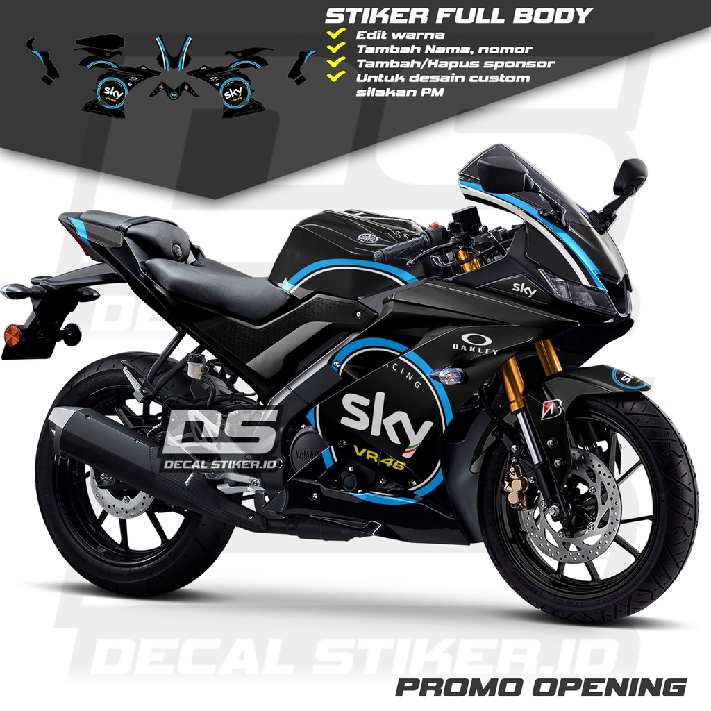 Decal R15 V3 Full Body Keren Stiker R15 V3 Full Body Keren Striping R15 V3 Terbaru Decal R15 V3 Full