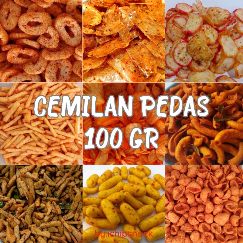 

Aneka Cemilan Pedas 100 gr / Kripca / Bastik / Makaroni Daun Jeruk