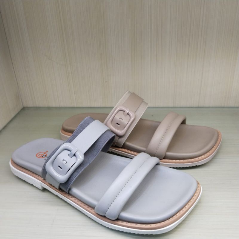 ISM - Sandal Flat Wanita Donatello/OI.612402 - Sandal Wanita Simple