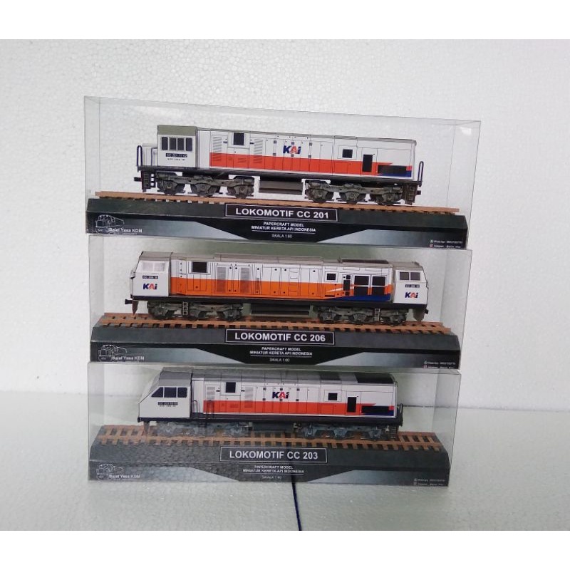 Jaydening Papercraft Miniatur Kereta Api Indonesia