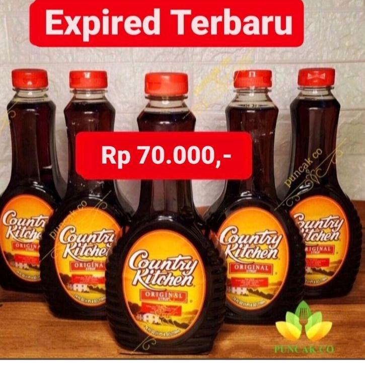 

COD✅⭐Country Kitchen Maple Syrup Log Cabin 710 GR Sirup Jagung / Corn Syrup