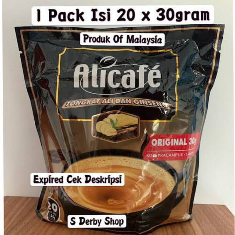 

Alicafe TongkatAli dan Ginseng Coffee Kopi Instan