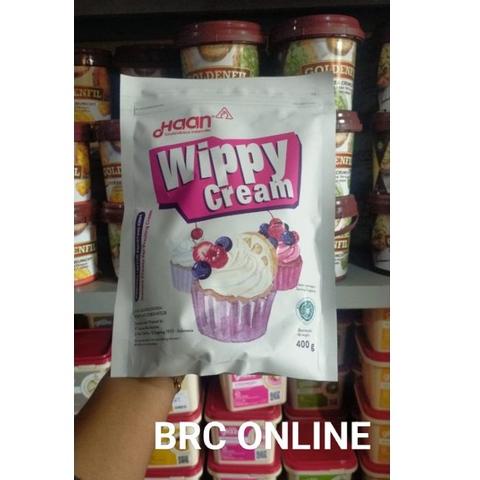 

DISCOUNT !!! 400 GRAM WHIPPING WIPPY CREAM BUBUK HAAN Pouch [KODE 818]