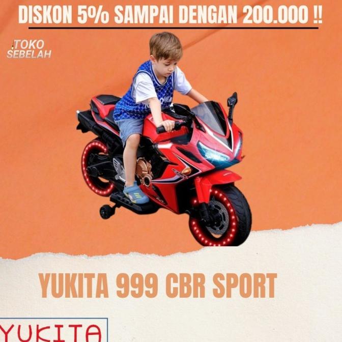 ~~~~~] Mainan Anak Motor Aki CBR Sport - YUKITA 999 Motoran Balap Hadiah Kado