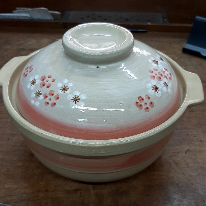 Panci keramik tahan panas baut masak obat herbal diameter 24cm