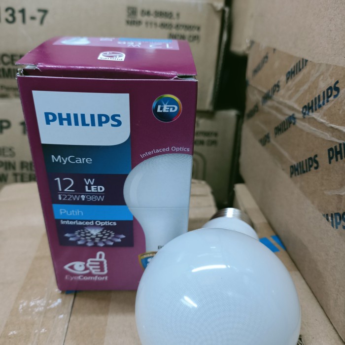 Lampu Led LED bulb 12 Watt Philips putih(J7Z7) lampu led panjang lampu led motor vario 125 old lampu