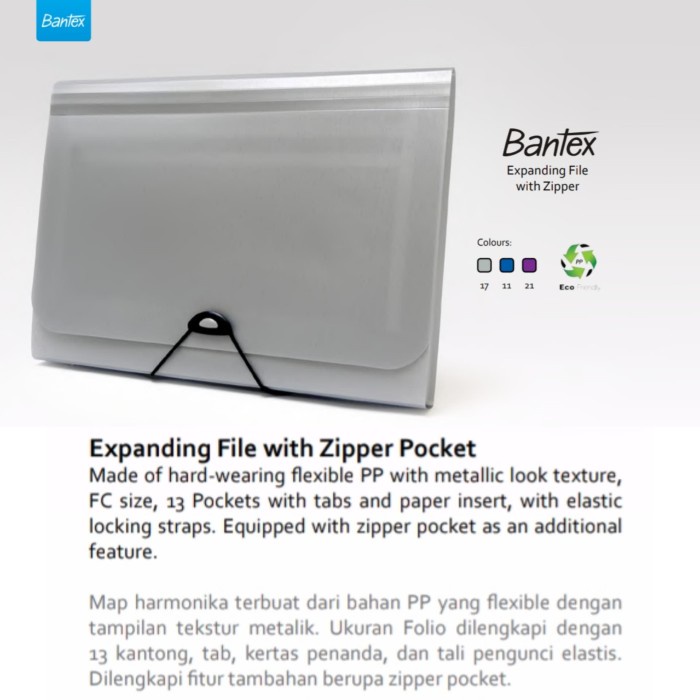 

Terlaris Expanding File Bantex 3602 (Folio)