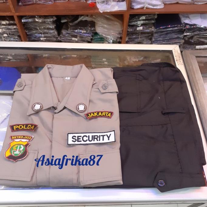 baju satpam security PDH terbaru plus upah jahit
