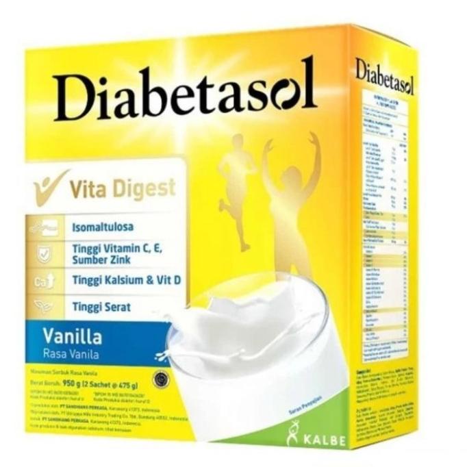 

diabetasol vanilla 950gr susu diabetes vanila 950 gr ---NEW---