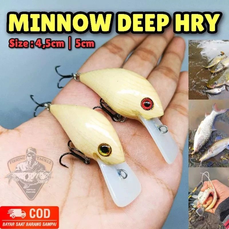 Lure Minnow Depp HRY Umpan Casting Hampala/Baung