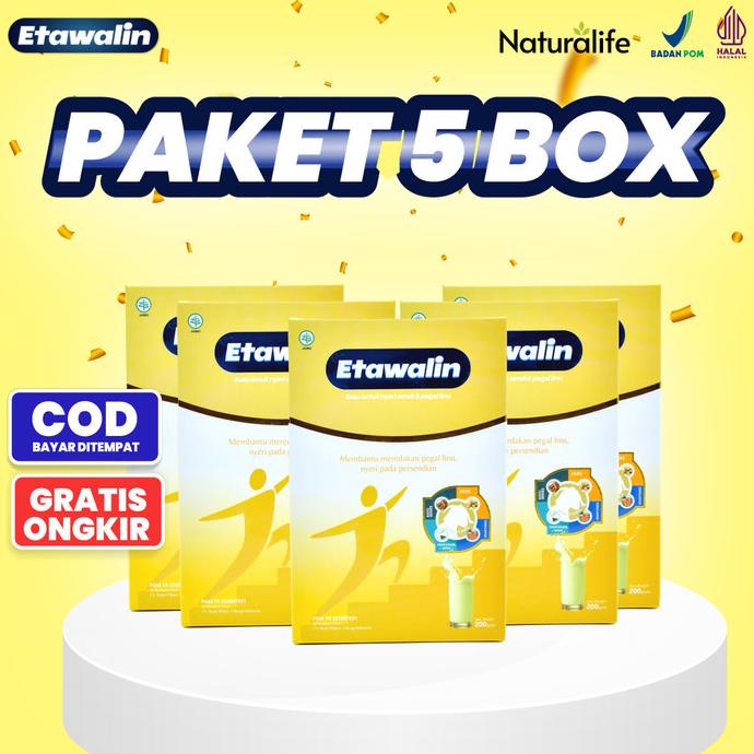 

PAKET 5 BOX ETAWALIN-Susu Kambing Etawa Original Atasi Nyeri Sendi ---NEW---