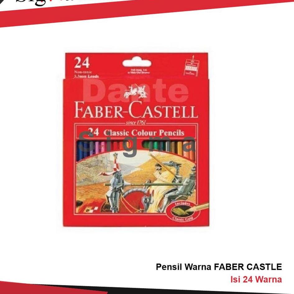 

fkkk -52 Pensil Warna Faber Castell 12 Panjang / 24 panjang / 12 pendek Classic Colour Panjang GQL