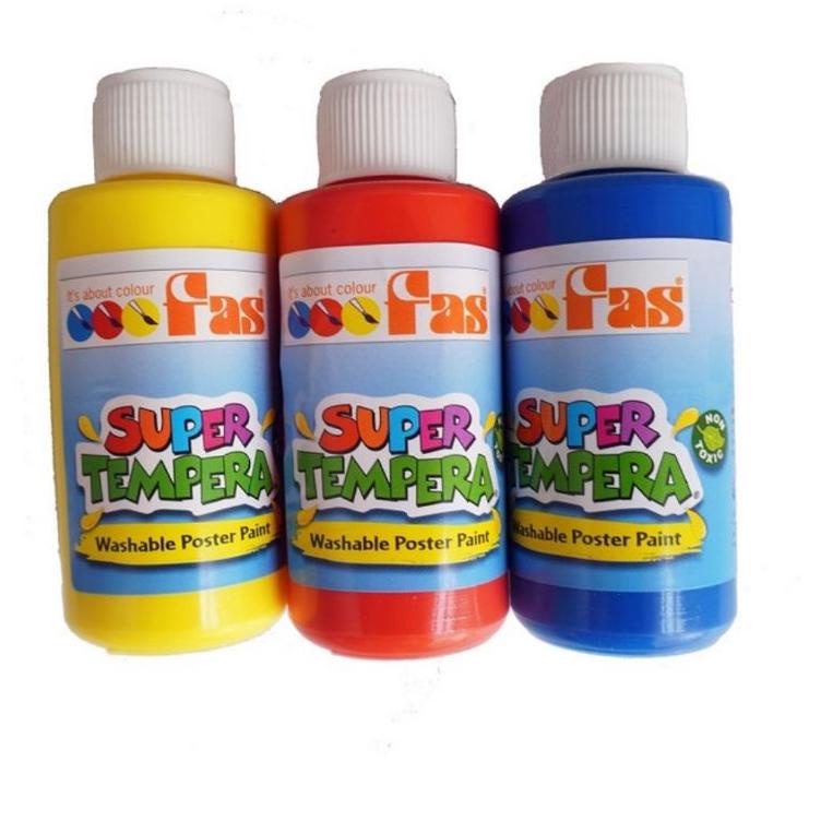 

Limit Edision❈ Fas Super Tempera 30 ml set 3 Washable Finger Paint Cat Air Anak Impor ZVD