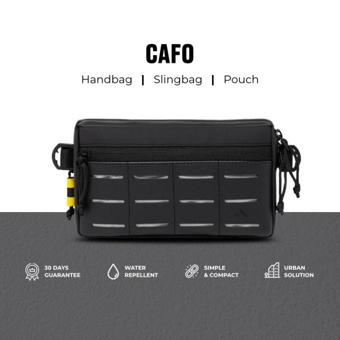 Sidekick Project CAFO Clutch Pria Warna Hitam Multifungsi (Hand bag +