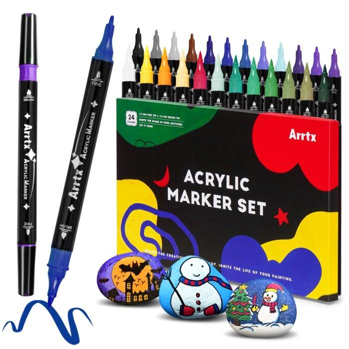

Terlaris Arrtx Acrylic Paint Marker Set 24Clr
